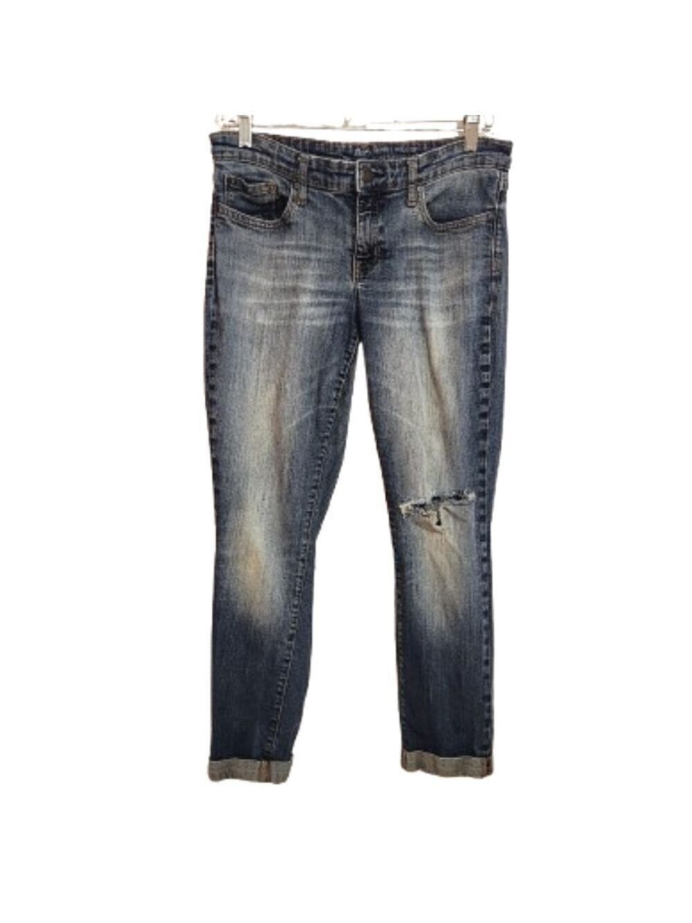 Gap Skinny Jeans Low Waist Size 8 29R Distressed